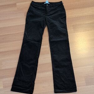 CAbi Black Bootcut Velvet Pants Size 0